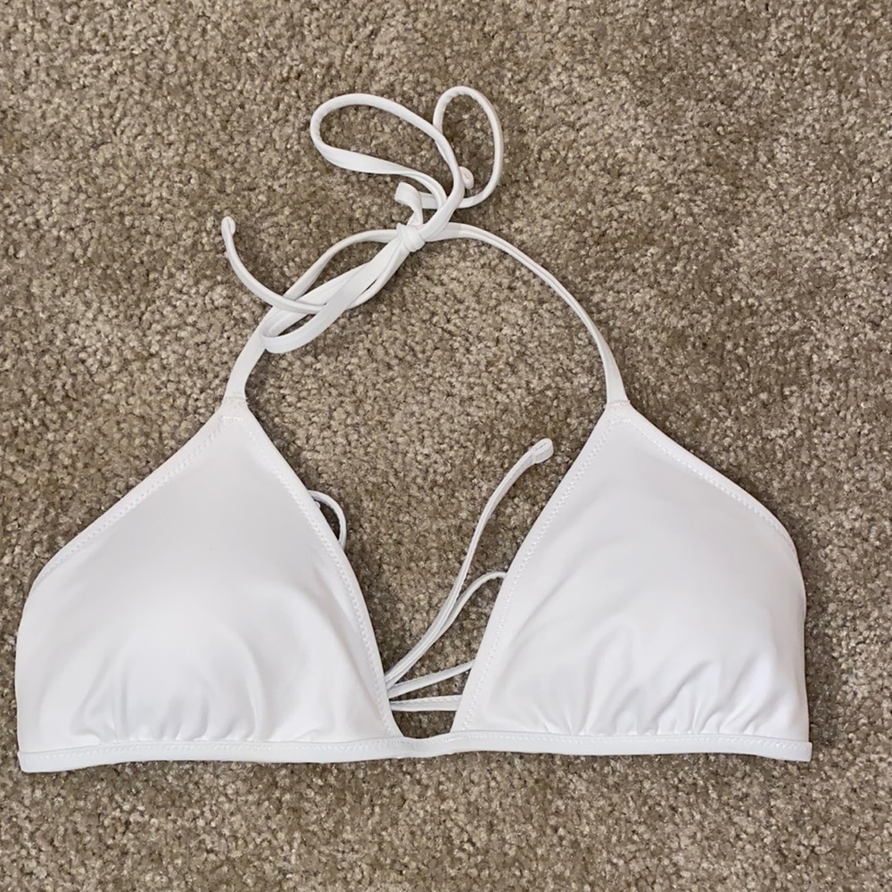 Aerie white bikini top